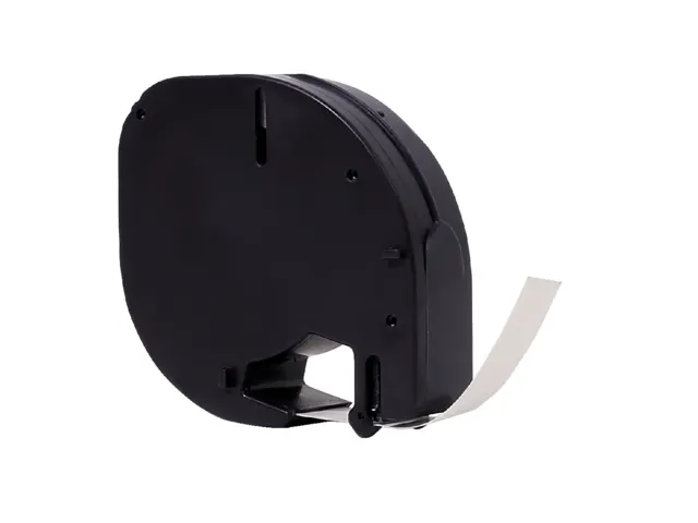 Labeltape Quantore 12267 12mmx4m zwart op transparant