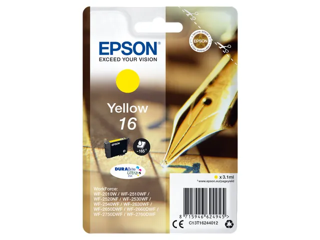 Singlepack Yellow 16 DURABrite Ultra Ink