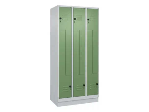 armoire vestiaire Z HxlxP 1950x900x500mm larg. compart. 150/300mm