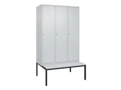 locker voor scheiding van kleding,HxBxD 2120x1200x815mm,3vak