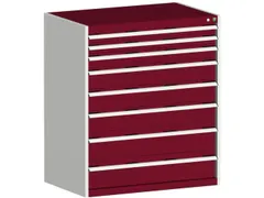 ladekast HxBxD 1200x1050x650mm 8laden zware lasten RAL7035 RAL3004