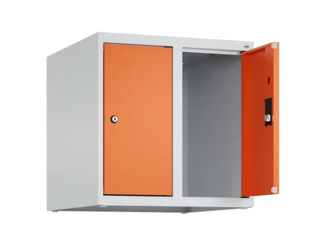opzetkast,v. locker,2vak.,vak B 250mm,HxBxD 500x500x500mm,vleugeldeur