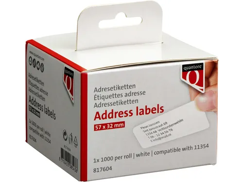 Labeletiket Quantore 11354 57x32mm wit