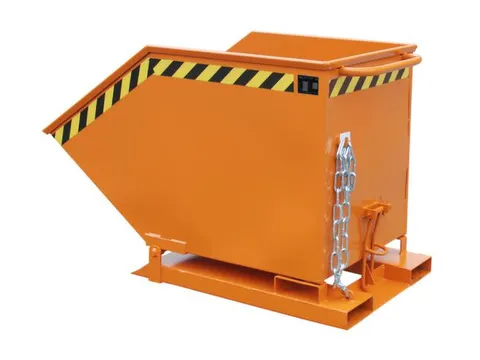 Kiepbak Staalplaat 910x840x1390mm Inh. 0.60m³ 300kg Oranje