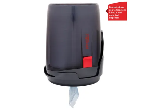 Poetsroldispenser WypAll reach centerfeed zwart 6221