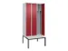 locker voor scheiding van kleding,HxBxD 2120x900x815mm,3vak