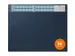 Sous-main calendrier 650x480mm avec couverture PP bleu