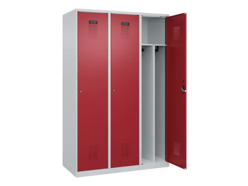 locker voor scheiding van kleding,HxBxD 1850x1200x500mm,3vak