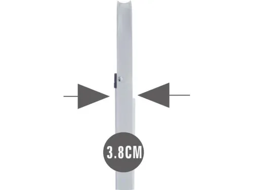vouwtrapje,3treden m. antislipmatten,HxBxD 1040x465x730mm,wit,staal