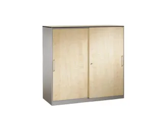 Schuifdeurkast Hxbxd 1310x1200x440mm 3 Ordnerhoogtes Houtdecor - 1