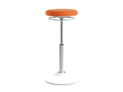 Zit-Sta Kruk Mango Wit/Oranje Ergonomisch & Verstelbaar
