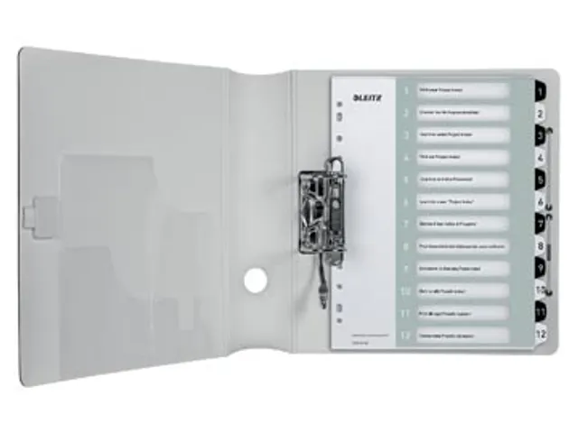 WOW printbare index, 12 tabs, zwart-wit