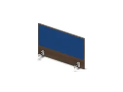 opzetpaneel v. bureau aanbouw zijkant 800mm Bruin Hickory BN6016-blauw