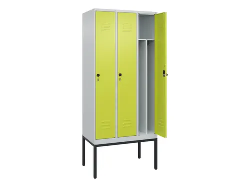 locker voor scheiding van kleding,HxBxD 2120x900x500mm,3vak