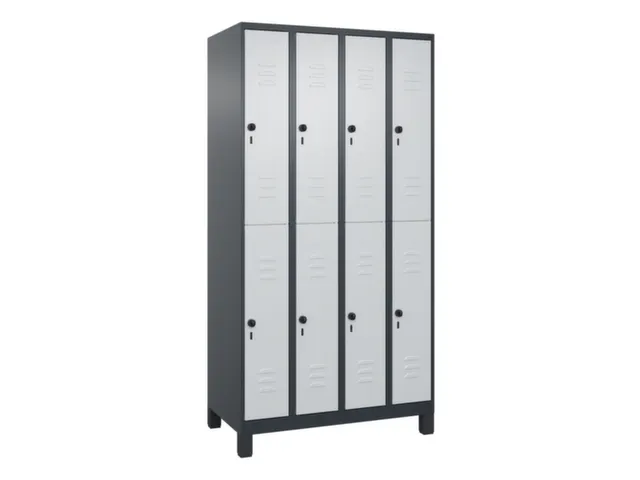 dubbeldekse locker,HxBxD 1950x1000x500mm,4x2vak.,vak B 250mm