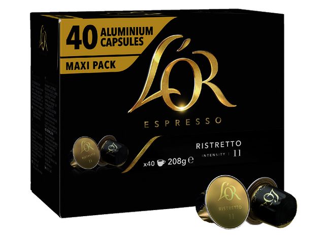 Capsules de café L'Or Espresso Ristretto - Boîte de 40 sur