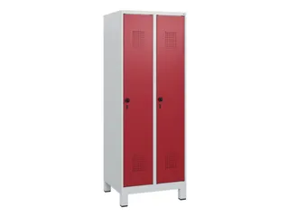 schoollocker,HxBxD 1630x600x500mm,2vak,vak B 300mm,draaigrendel,voeten - 2