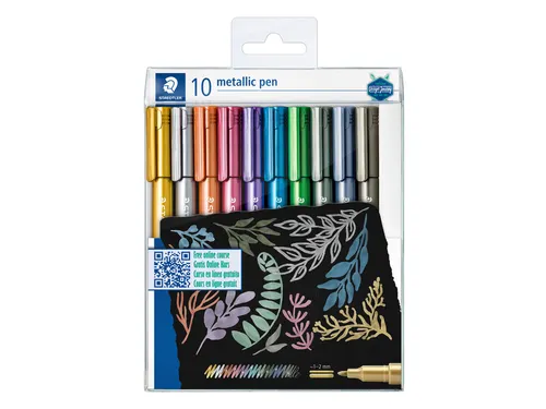 Gelpen Staedtler 8323 metallic etui à 10 kleuren