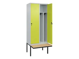 locker voor scheiding van kleding,HxBxD 2120x800x815mm,2vak - 2