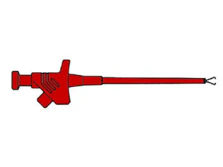 Flexibele Klemtestpen / Rood (Kleps 30) - 1