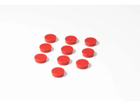 Memomagneten Smit Visual 25mm Rood Rond 10 stuks