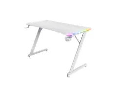 GXT 709W LUMINUS RGB-led Gaming Desk Wit 120x60x74cm