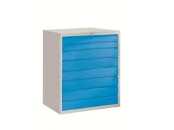 ladekast HxBxD 1200x1023x600mm 8laden slot RAL7035 front RAL5012