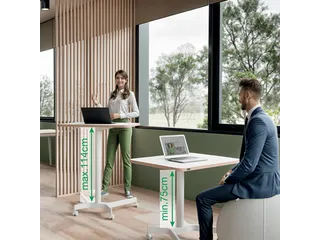 Leitz Ergo Zit-Sta bureau Mobiel 80x60cm klein - 3