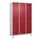 locker voor scheiding van kleding,HxBxD 1950x1200x500mm,3vak