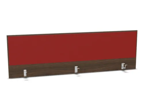 opzetpaneel bureau aanbouw achter NV bruin hickory BN4011-rood 1800mm
