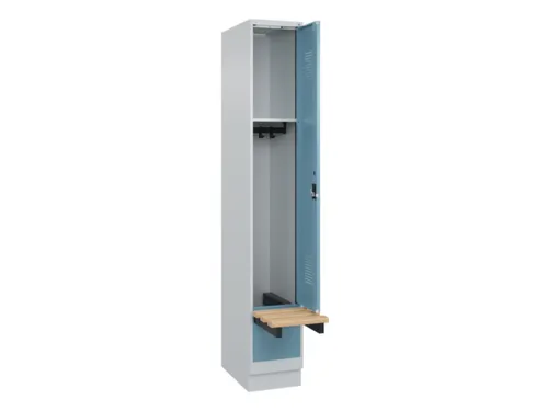 locker met bank,HxBxD 1950x300x815mm,1vak,vak B 300mm,cilinderslot