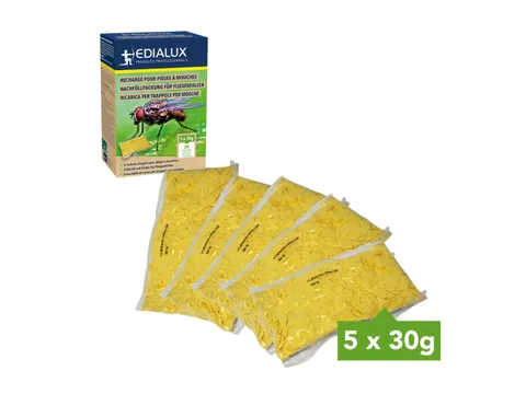 Vliegenval navulling met wateroplosbare lokstof