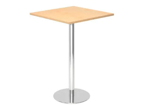 statafel,HxBxD 1116x800x800mm,vierkant,schotelvoet chroom,ronde buis