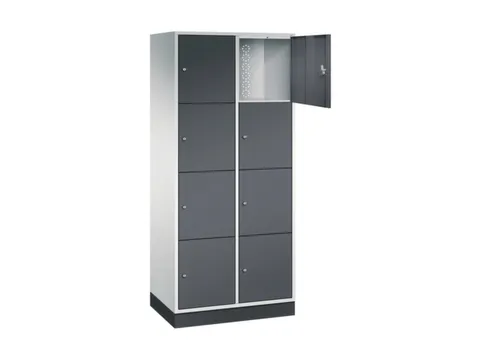 grootvolume-lockersysteem,RAL 7035/RAL 7021,HxBxD 1950x820x500mm