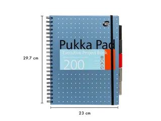 Projectboek Metallic Executive A4 lijn 5-tab 4-gaats 80 gram assorti - 4