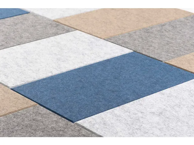 Carreau acoustique PET-Feutre Parallélogramme Set assorti 30x25cm 22p