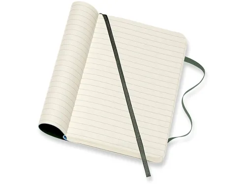 Notitieboek Moleskine pocket 90x140mm lijn soft cover myrtle green