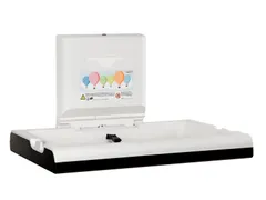 Babyverschoontafel horizontaal RVS Zwart CP0016HCSB