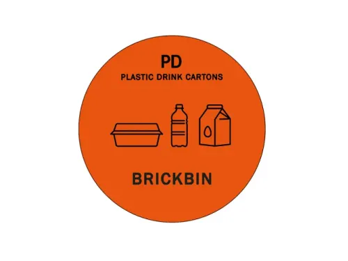 Brickbin Forex Afvalstroomsticker PD