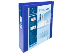 Ringmap Pp Personaliseerbaar Kreacover 4D-Ringen 40mm A4 Maxi Blauw