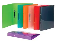 Viquel Ringmap A4 Propyglass 2 rings O-mech 30mm Pp 35mm Assorti Glans