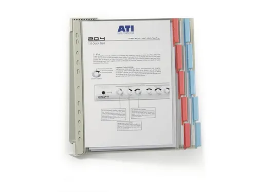 Wandhouder A4 Display Systeem Wall 5691 met 10 zichtpanelen