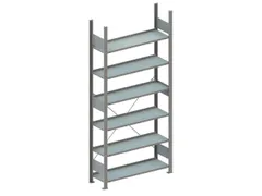 Inhaakstelling Basis 2200x1000x300mm 6legborden Vaklast 80kg