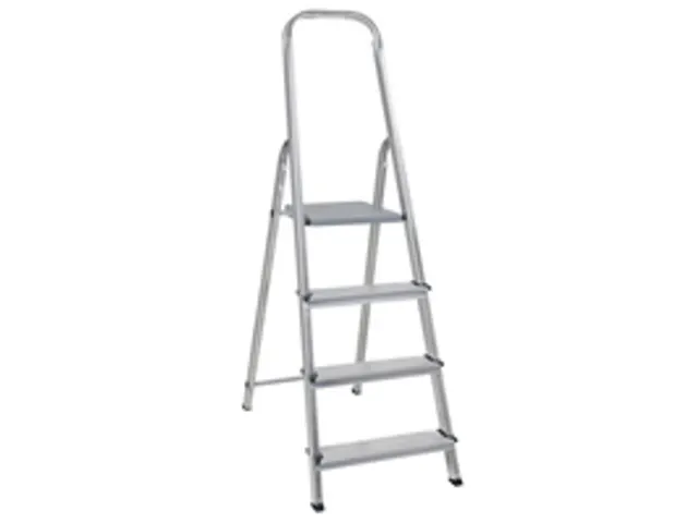 aluminium beugelladder eenzijdig 4treden stand H 0 78m aluminium