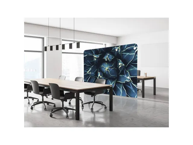 Scheidingswand Textiel 200x150cm Cactus Blauw