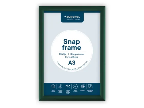 Europel Kliklijst Premium A3 25 mm Groen
