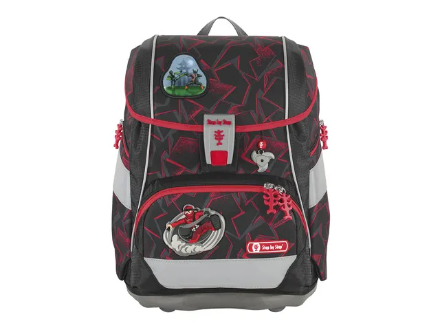 Rugzak Step by Step polyester 2IN1 set Ninja Yuma met etui groot, etui