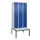 locker met bank,HxBxD 2120x900x815mm,3vak,vak B 300mm,draaigrendel