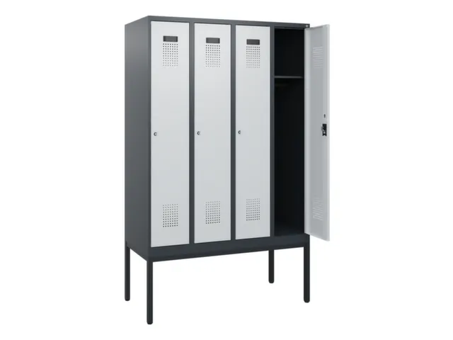 schoollocker,HxBxD 1950x1200x500mm,4vak,vak B 300mm,cil.-slot