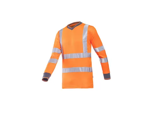 Sioen Bresso hi-viz T-shirt, fluo oranje, maat S, per stuk